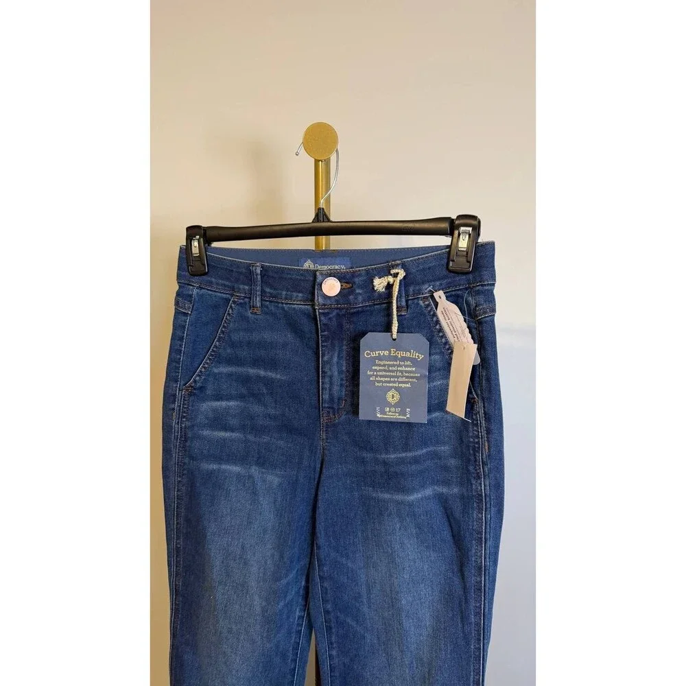 Democracy Women’s Ab’Solution Skyrise Bootcut Blue 6P $88 NWT - Picture 8 of 8